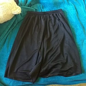 Black basketball shorts